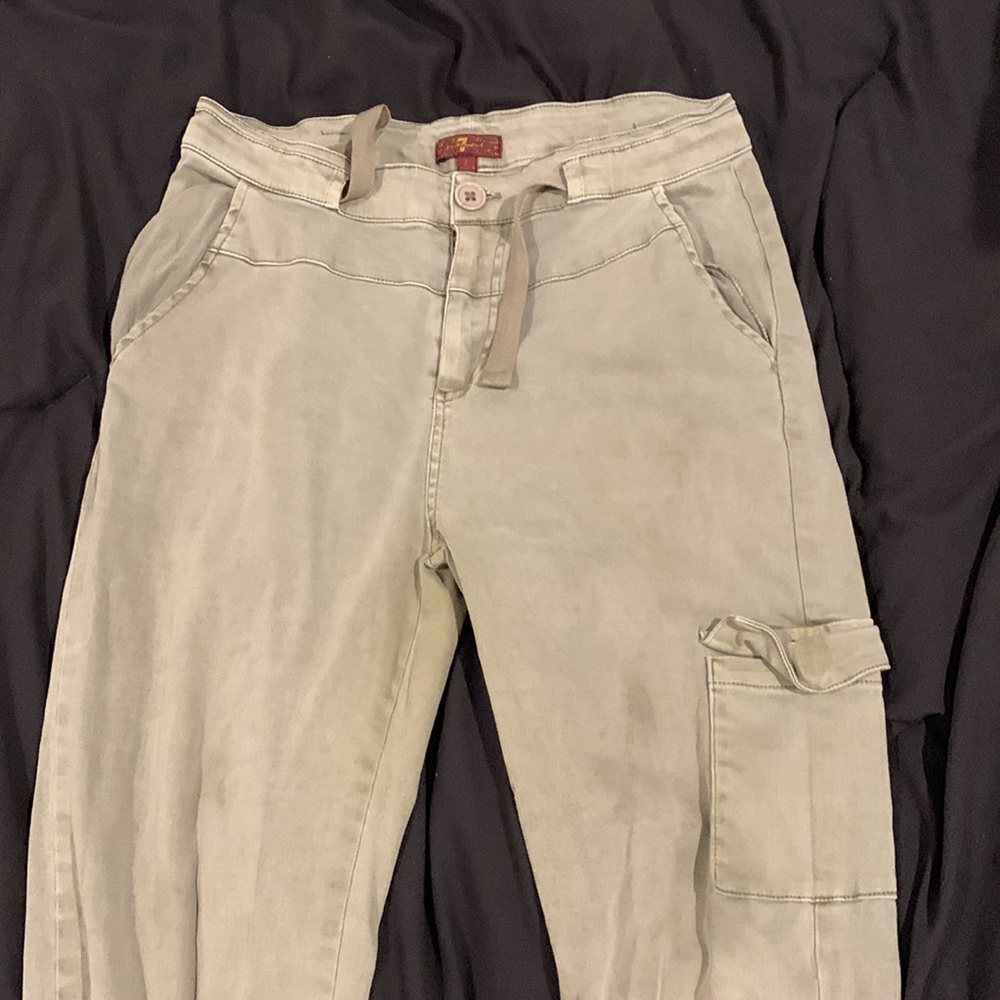 Green 7 joggers